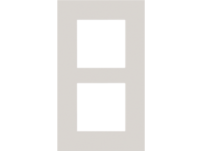 Tweevoudige afdekplaat met 60 mm verticale centerafstand Niko Pure natural soft grey