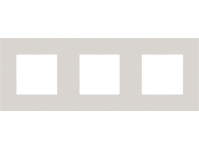 Drievoudige afdekplaat met 71 mm centerafstand Niko Pure natural soft grey