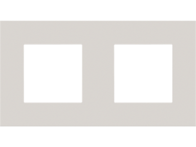 Tweevoudige afdekplaat met 71 mm centerafstand Niko Pure natural soft grey