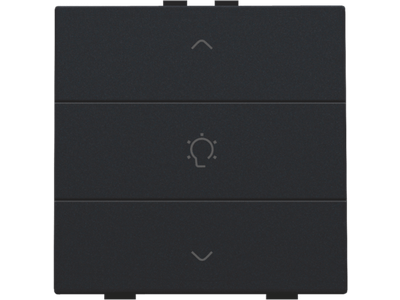 Enkelvoudige dimbediening voor Niko Home Control, black coated