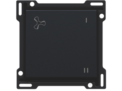 Afwerkingsset voor mechanisch gecontroleerde ventilatiebediening, black coated