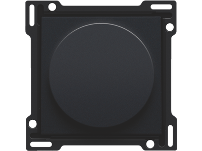 Afwerkingsset op/neer voor draaischakelaar, black coated