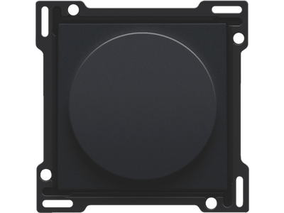 Afwerkingsset 1-0-2 voor draaischakelaar voor motoren, black coated