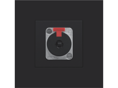 Afwerkingsset voor XLR- of JACK-aansluiting, black coated