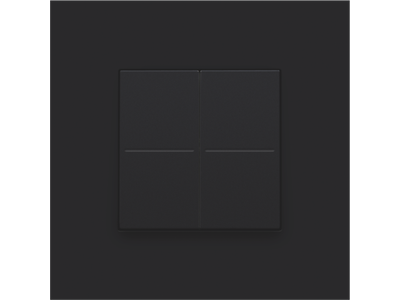 Dimschakelaar voor het Hue systeem Niko Pure black steel