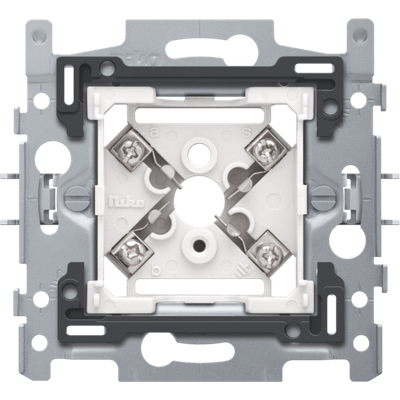 Sokkel voor 5-polige telefooncontactdoos, klauwbevestiging  Niko