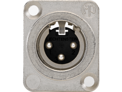 Mannelijke XLR-connector voor XLR- of JACK-aansluiting