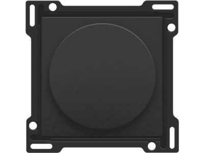 Afwerkingsset voor draaiknopdimmer of snelheidsregelaar, incl. draaiknop, Bakelite® piano black coated