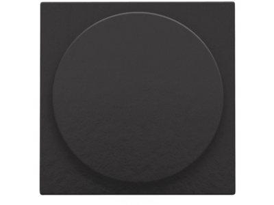 Afwerkingsset voor draaiknopdimmer of extensie, incl. draaiknop, Bakelite® piano black coated