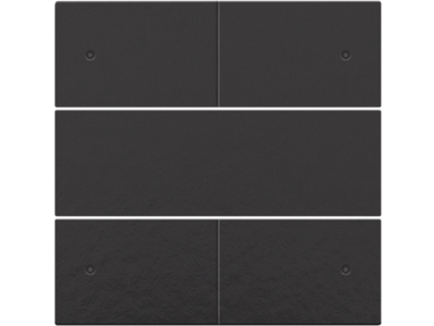 Afwerkingsset voor 4-voudige potentiaalvrije drukknop 24 V met leds, piano black coated