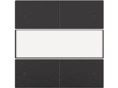 Afwerkingsset voor 4-voudige potentiaalvrije drukknop 24 V met led en tekstveld