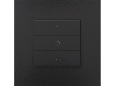 Enkelvoudige dimbediening voor Niko Home Control, piano black coated