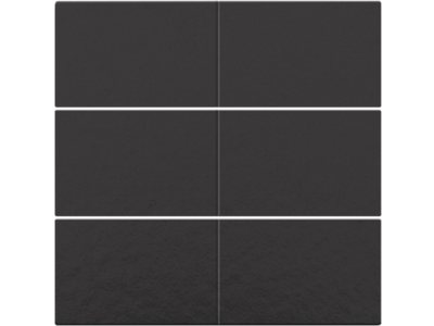 Afwerkingsset voor 6-voudige potentiaalvrije drukknop 24 V, piano black coated