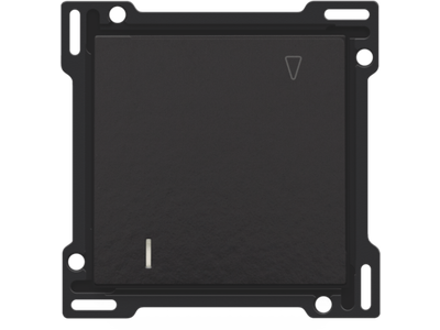 Afwerkingsset voor hotelkaartschakelaar, piano black coated