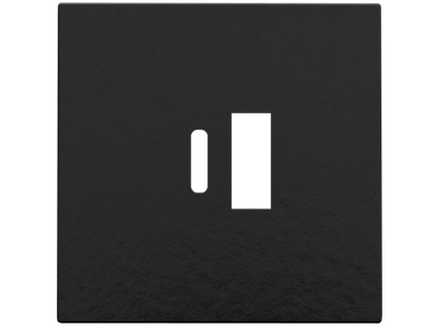 Afwerkingsset voor dubbele smart USB-A en USB-C-lader, Bakelite® piano black coated