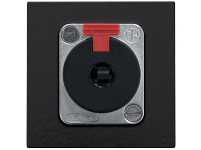 Afwerkingsset voor XLR- of JACK-aansluiting, Bakelite® piano black coated