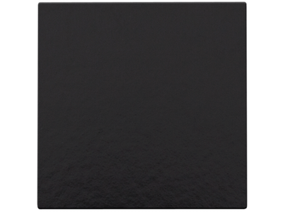 Afwerkingsset met kabeluitvoer voor blindplaat met trekontlasting, Bakelite® piano black coated