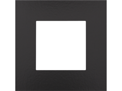 Enkelvoudige afdekplaat Niko Pure Bakelite® piano black