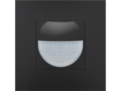 Wandbewegingsmelder 180°, 230 V, 9 m, Bakelite® piano black coated