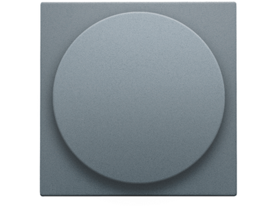 Afwerkingsset voor draaiknopdimmer of extensie, incl. draaiknop, alu steel grey coated