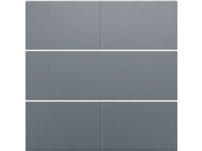Afwerkingsset voor 4-voudige potentiaalvrije drukknop 24 V, steel grey coated