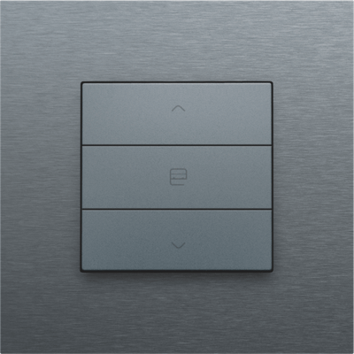 Commande de moteur simple pour Niko Home Control, steel grey coated 