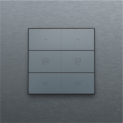 Commande de moteur double pour Niko Home Control, steel grey coated 