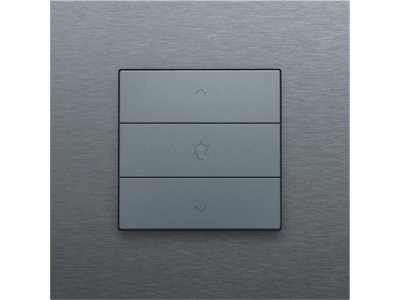 Enkelvoudige dimbediening voor Niko Home Control, steel grey coated