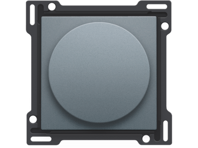 Afwerkingsset 1-2-3 voor draaischakelaar voor motoren, steel grey coated