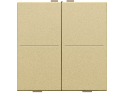 Tweevoudige toets voor draadloze schakelaar of drukknop met 4 bedieningsknoppen, gold coated