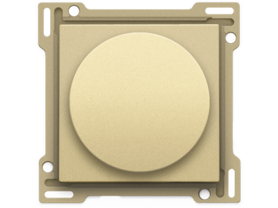 Afwerkingsset voor draaiknopdimmer of snelheidsregelaar, incl. draaiknop, alu gold coated