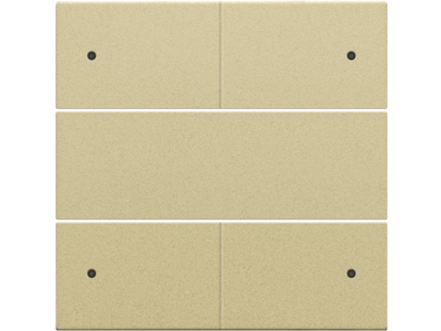 Afwerkingsset voor 4-voudige potentiaalvrije drukknop 24 V met leds, gold coated