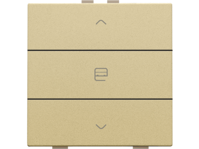 Enkelvoudige motorbediening voor Niko Home Control, gold coated
