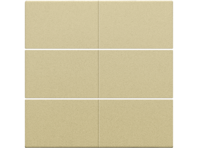 Afwerkingsset voor 6-voudige potentiaalvrije drukknop 24 V, gold coated