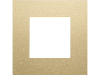 Enkelvoudige afdekplaat Niko Pure alu gold