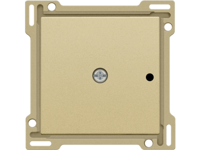 Afwerkingsset voor 1-kanaals inbouw RF-ontvanger met enkelpolig (potentiaalvrij) schakelcontact of inbouw RF-ontvanger met rolluikfunctie, gold coated