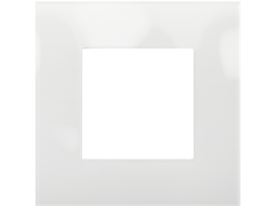 Enkelvoudige afdekplaat Niko Pure liquid snow white