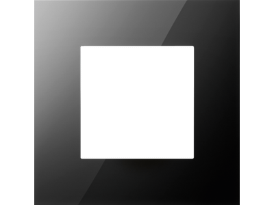 Enkelvoudige afdekplaat Niko Pure liquid black