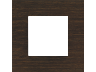 Enkelvoudige afdekplaat Niko Pure dark bamboo on anthracite