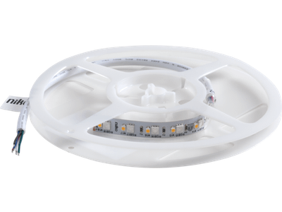 Ledstrip op rol met 120 RGBW-leds/m (60 RGB-leds + 60 warm witte leds)