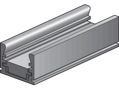 Aluminium profiel met verstelbare hoogte, 2 m