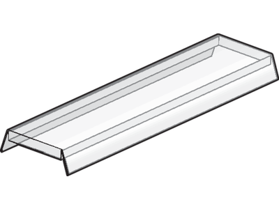 Vlakke transparante cover, 2 m