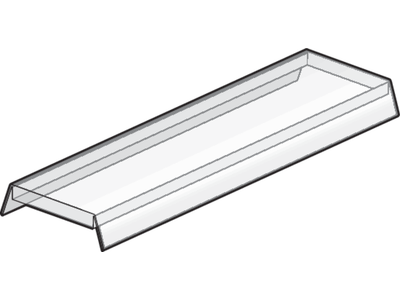 Vlakke transparante cover, 2 m