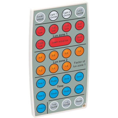 IR-afstandsbediening om de inbouwaanwezigheidsdetector (350-20056) in te stellen  Niko