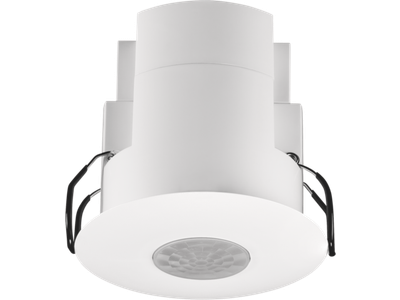 Vlakke aan- of afwezigheidsmelder 360°, 12 m, met 3 zone DALI-daglichtsturing en extra functionaliteiten, master of standalone, inbouw