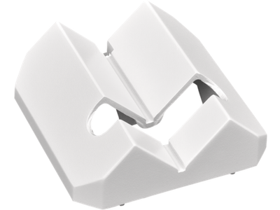 Hoekmontagebeugel, white
