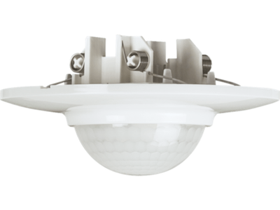 Aan- of afwezigheidsmelder 360°, 2 kanalen, 14 m, KNX, inbouw met veerklemmen, rond