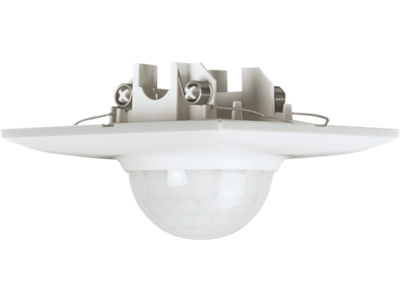 Aan- of afwezigheidsmelder 360°, 16 m, KNX, 3 PIR-elementen, inbouw met veerklemmen, vierkant