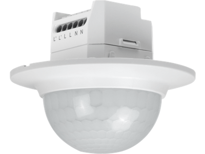 Aan- of afwezigheidsmelder 360°, 230 V, 1 kanaal, 26 m, master of standalone, inbouw, rond