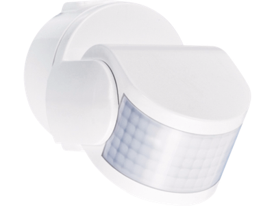 Buitenbewegingsmelder 200°, 230 V, 14 m white